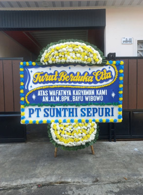Papan Bunga Duka di 14 Ilir