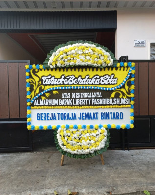 Papan Bunga Duka di 14 Ilir